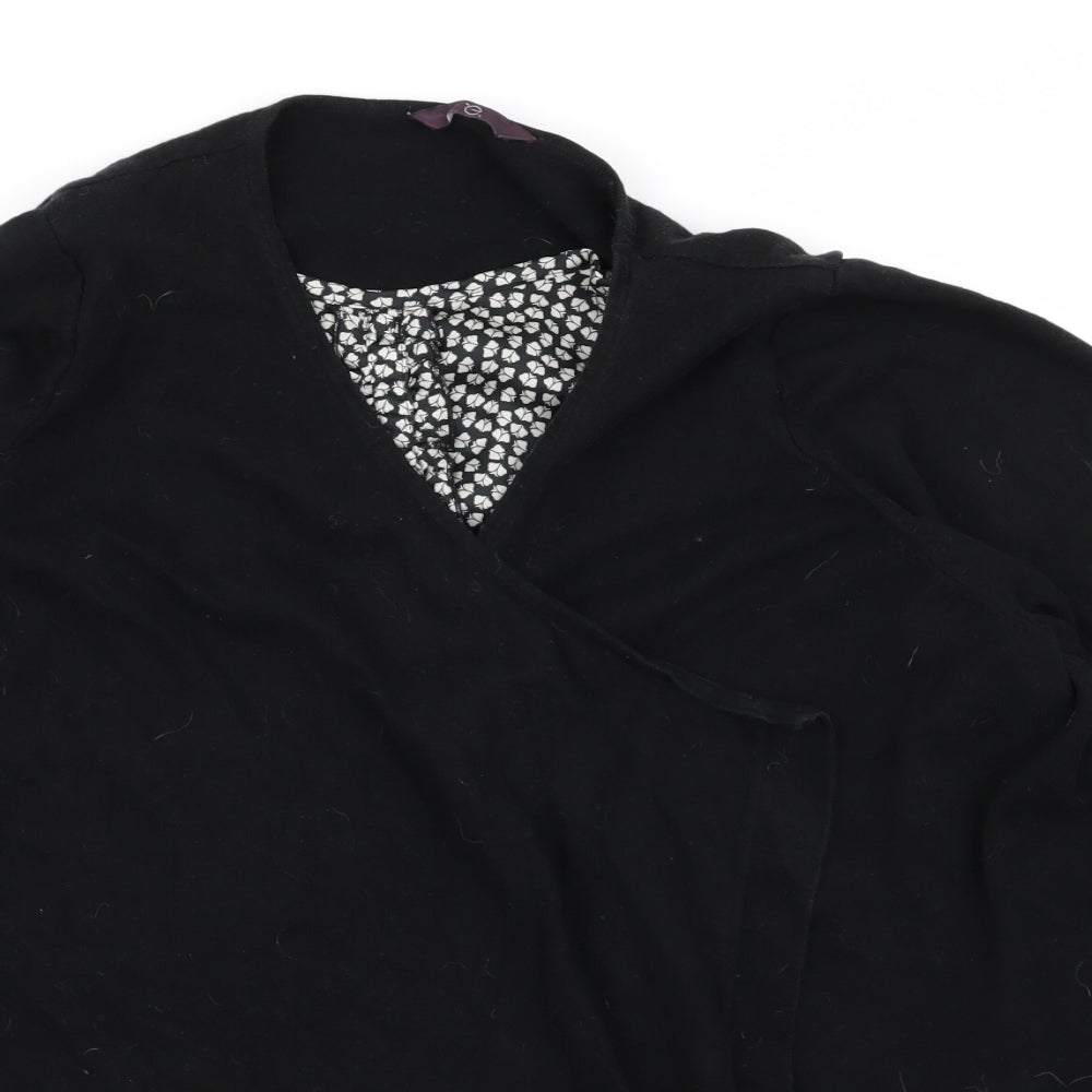 Preworn Womens Black   Cardigan Jumper Size 22