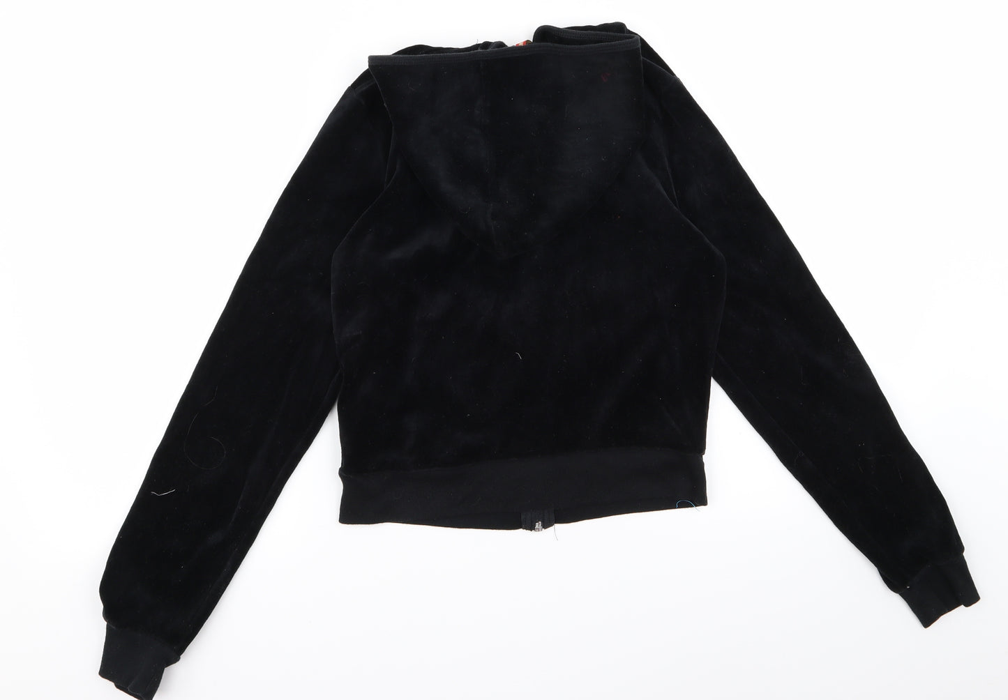 Primark Womens Black   Full Zip Hoodie Size 8