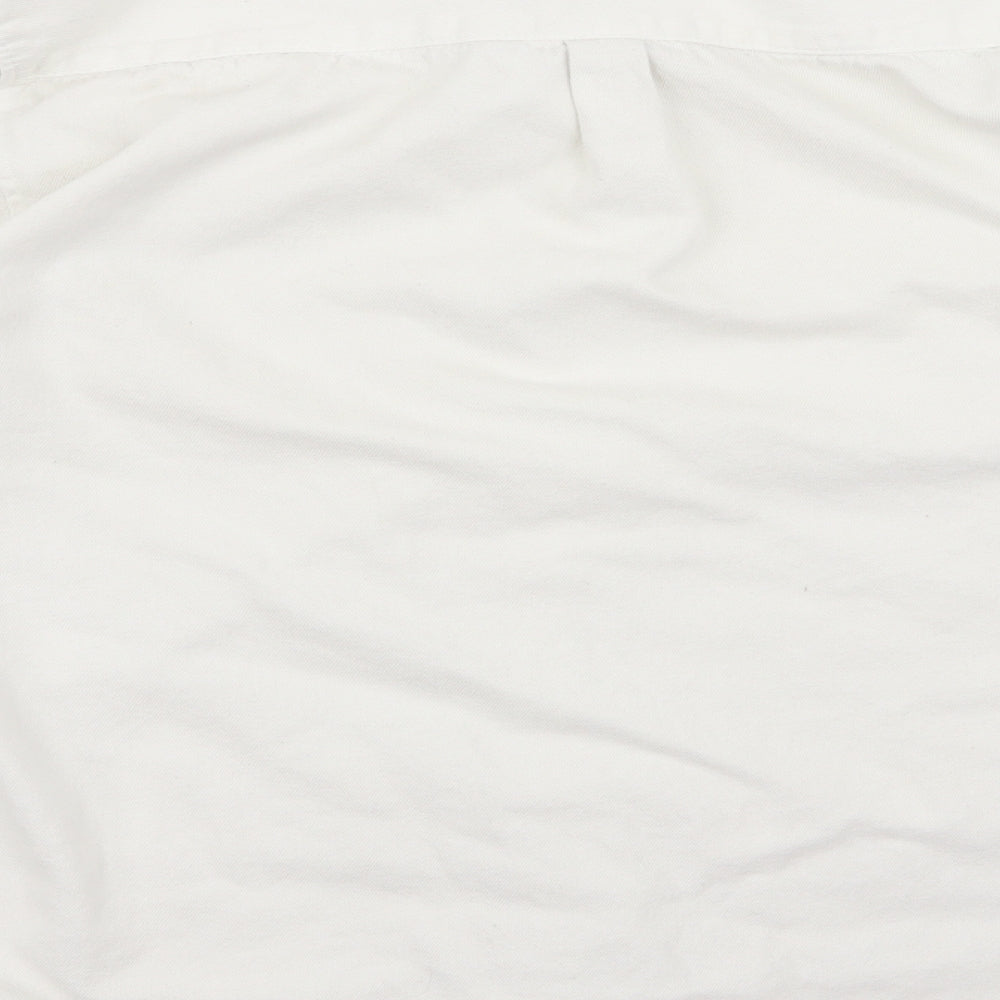 Primark Mens White    Button-Up Size L