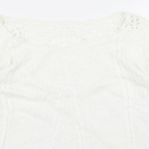 Preworn Womens White   Pullover Jumper Size M
