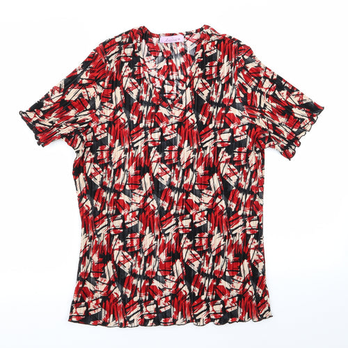 amalia Womens Red   Basic T-Shirt Size 20