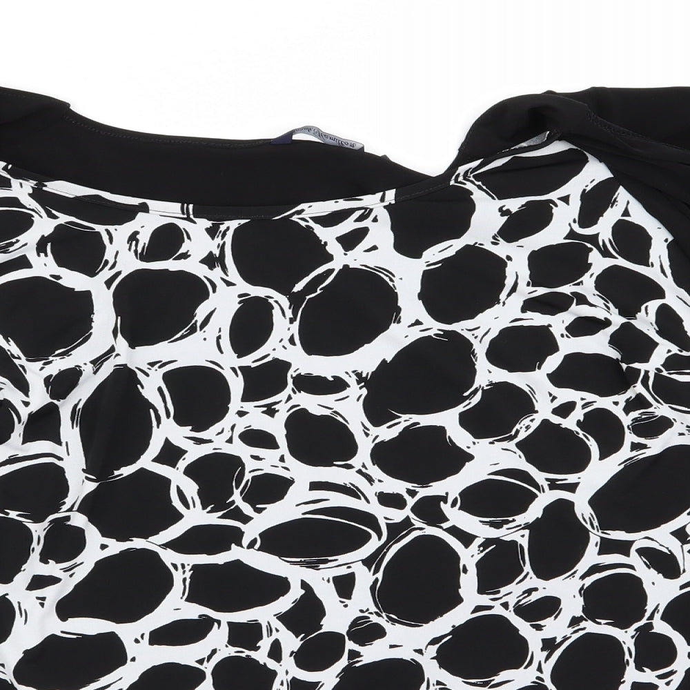 Preworn Womens Black   Basic T-Shirt Size 16