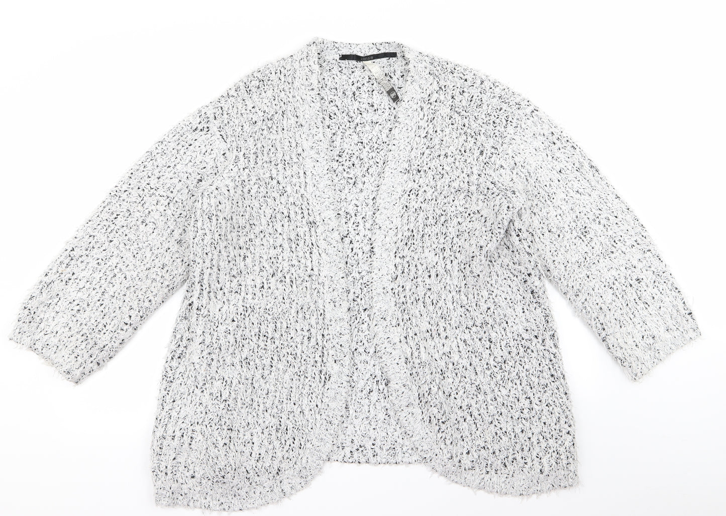 kensie Womens White   Cardigan Jumper Size M