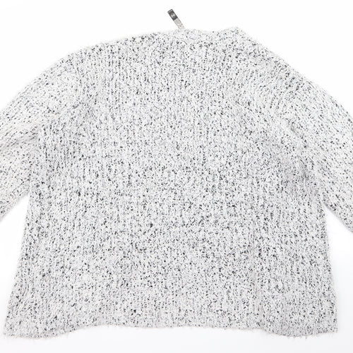 kensie Womens White   Cardigan Jumper Size M