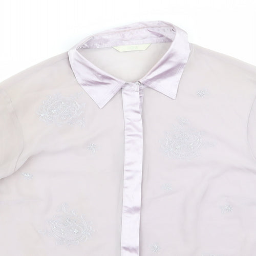 m&s Womens Purple   Basic Blouse Size 14