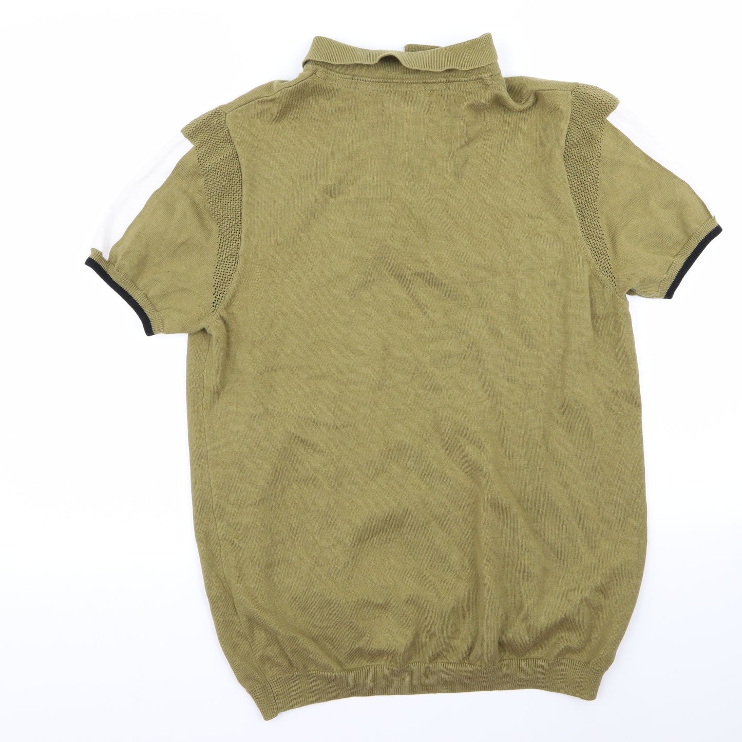 River Island Mens Green    Polo Size M