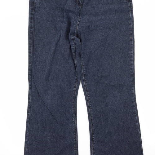 Preworn Womens Blue   Bootcut Jeans Size 32 L27 in - v