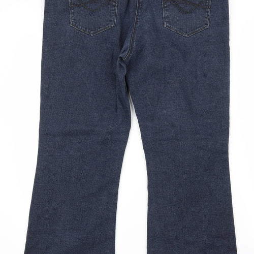 Preworn Womens Blue   Bootcut Jeans Size 32 L27 in - v