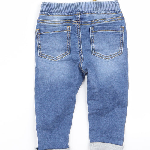 fred and flo Girls Blue   Bootcut Jeans Size 9 Months