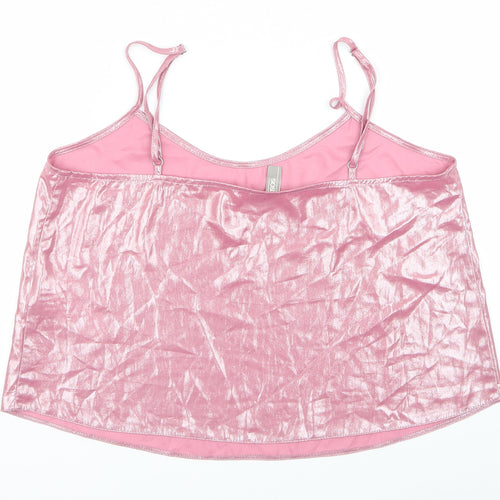ASOS Womens Pink   Cropped Blouse Size S