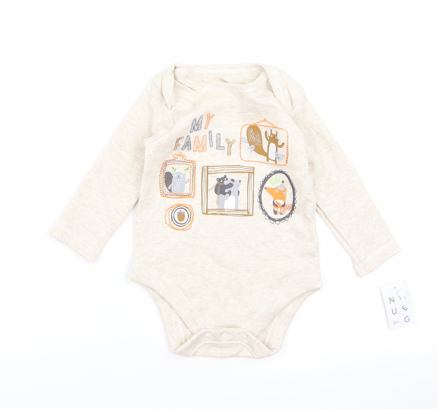 Nutmeg Baby Beige   Babygrow One-Piece Size 3-6 Months
