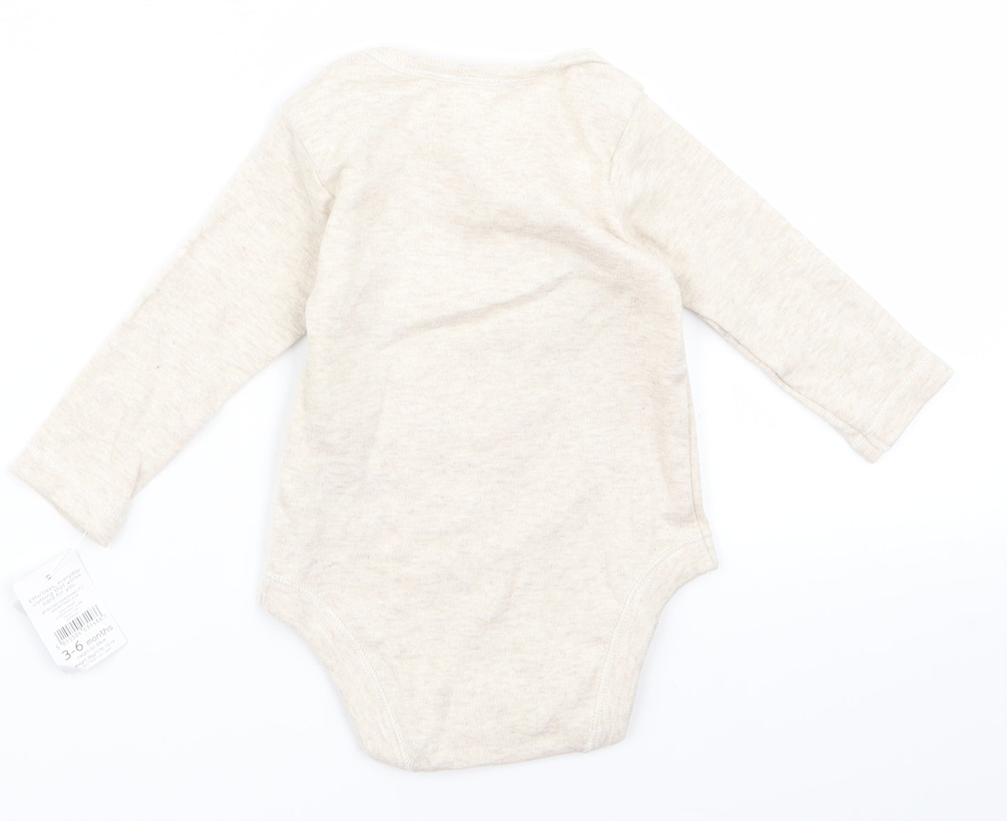 Nutmeg Baby Beige   Babygrow One-Piece Size 3-6 Months