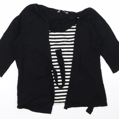 MIA Womens Black   Cardigan Jumper Size 16