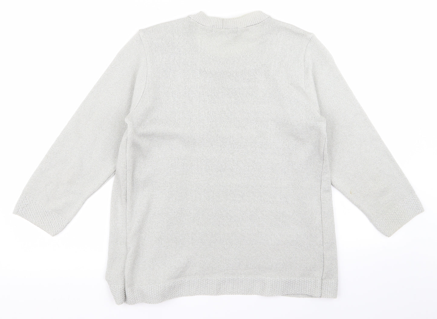 alexara Womens Grey   Cardigan Jumper Size S