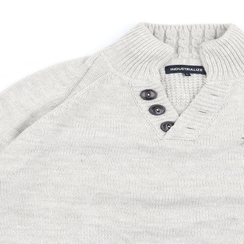 indusrtialise Mens Beige   Pullover Jumper Size L
