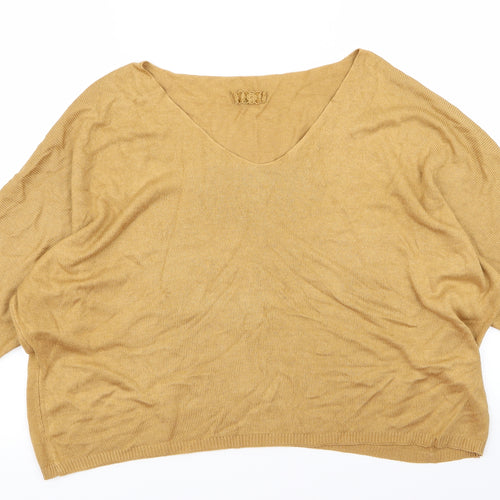 Preworn Womens Yellow   Cardigan Jumper Size M