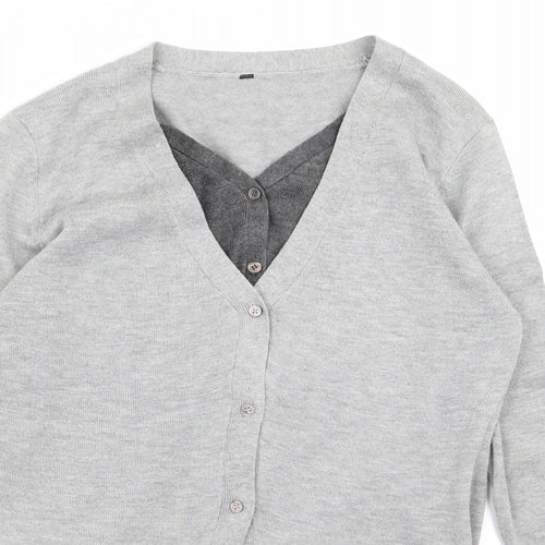 Preworn Womens Grey   Cardigan Jumper Size M