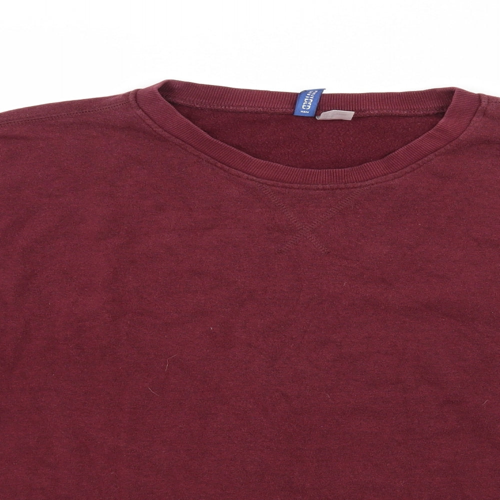 Divided Mens Purple   Pullover Jumper Size L