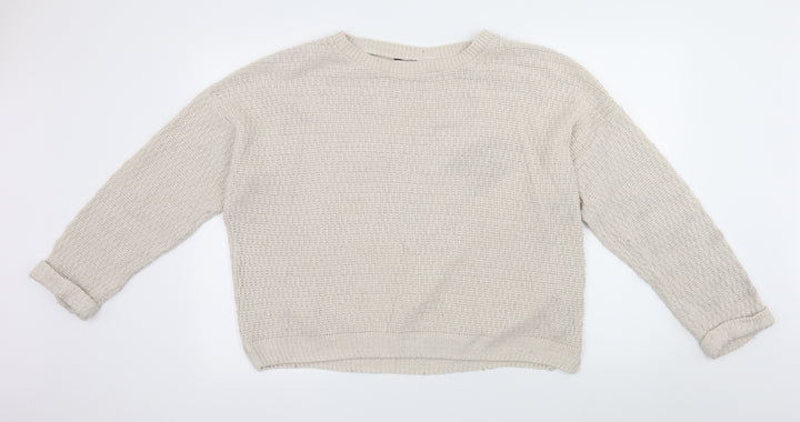 New Look Womens Beige Pullover Jumper Size 18