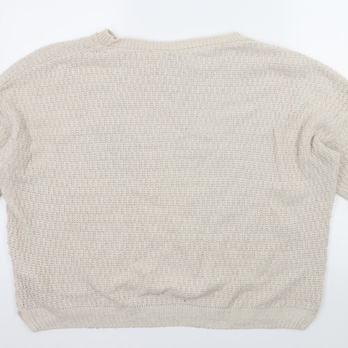 New Look Womens Beige   Pullover Jumper Size 18
