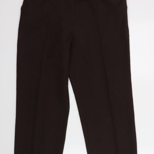 M&S Womens Brown   Dress Pants Trousers Size 14 L26 in