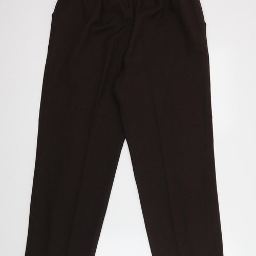 M&S Womens Brown   Dress Pants Trousers Size 14 L26 in