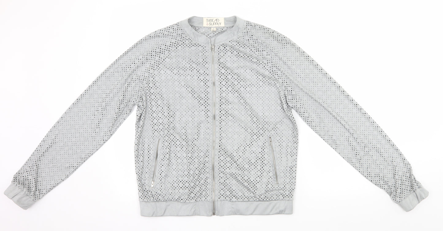 Thread & Supply Womens Grey   Cardigan Jumper Size M