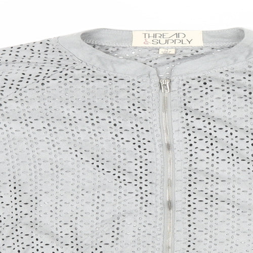 Thread & Supply Womens Grey   Cardigan Jumper Size M