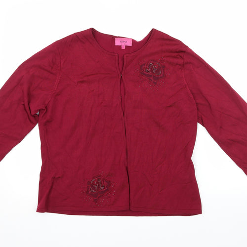 Edina Womens Red   Basic Blouse Size L