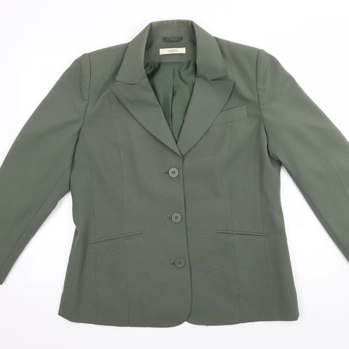 Classics Womens Green   Jacket Suit Jacket Size 16