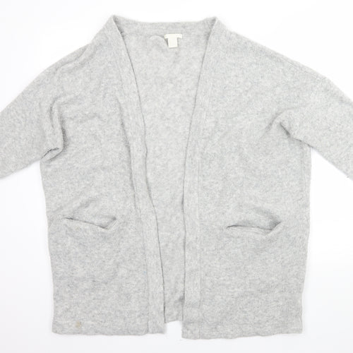 H&M Womens Grey   Cardigan Jumper Size L