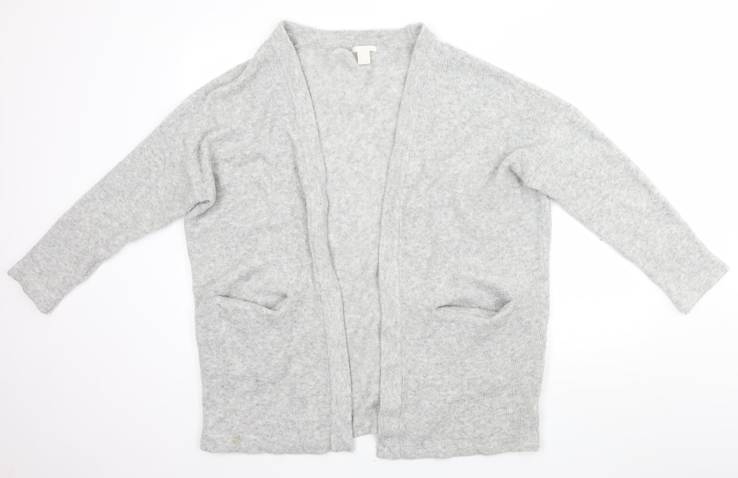 H&M Womens Grey   Cardigan Jumper Size L