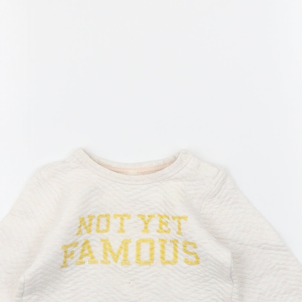 H&M Girls Pink   Pullover Jumper Size 12-18 Months