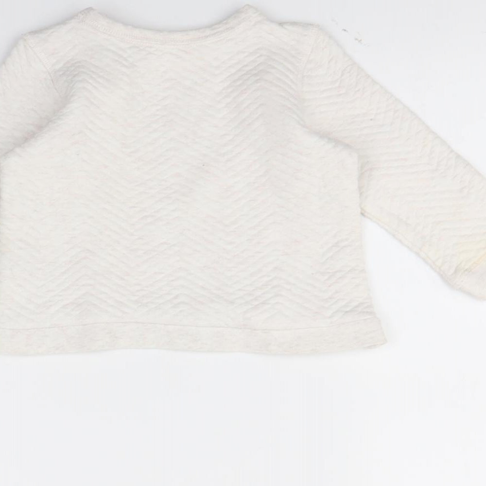 H&M Girls Pink   Pullover Jumper Size 12-18 Months