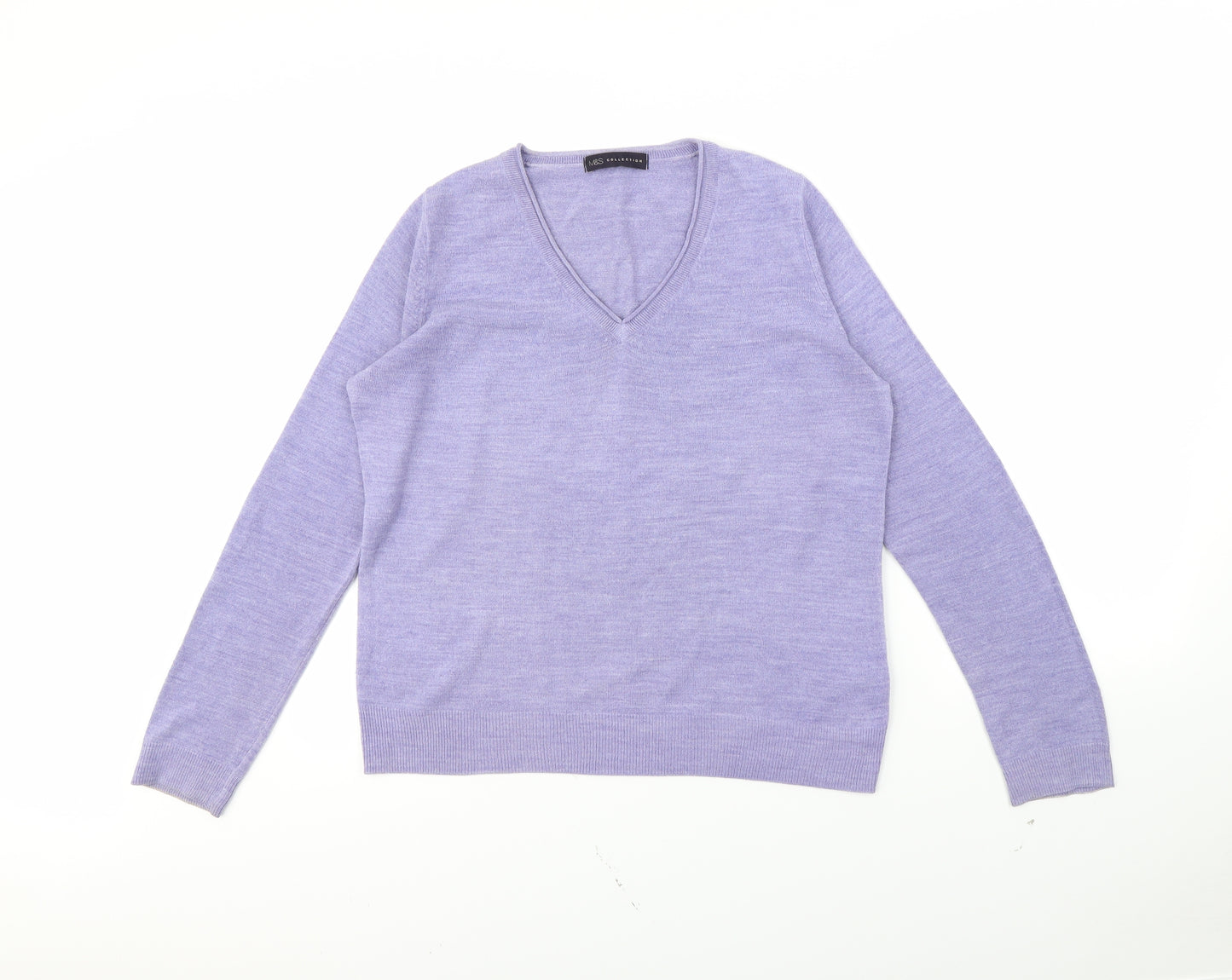 M&S Womens Purple   Pullover Jumper Size 12
