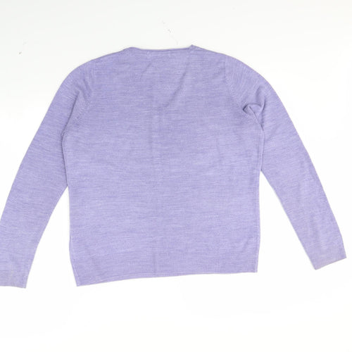 M&S Womens Purple   Pullover Jumper Size 12