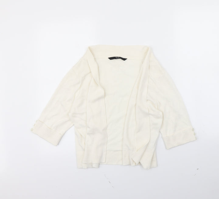 BHS Womens Ivory Cardigan Jumper Size 16