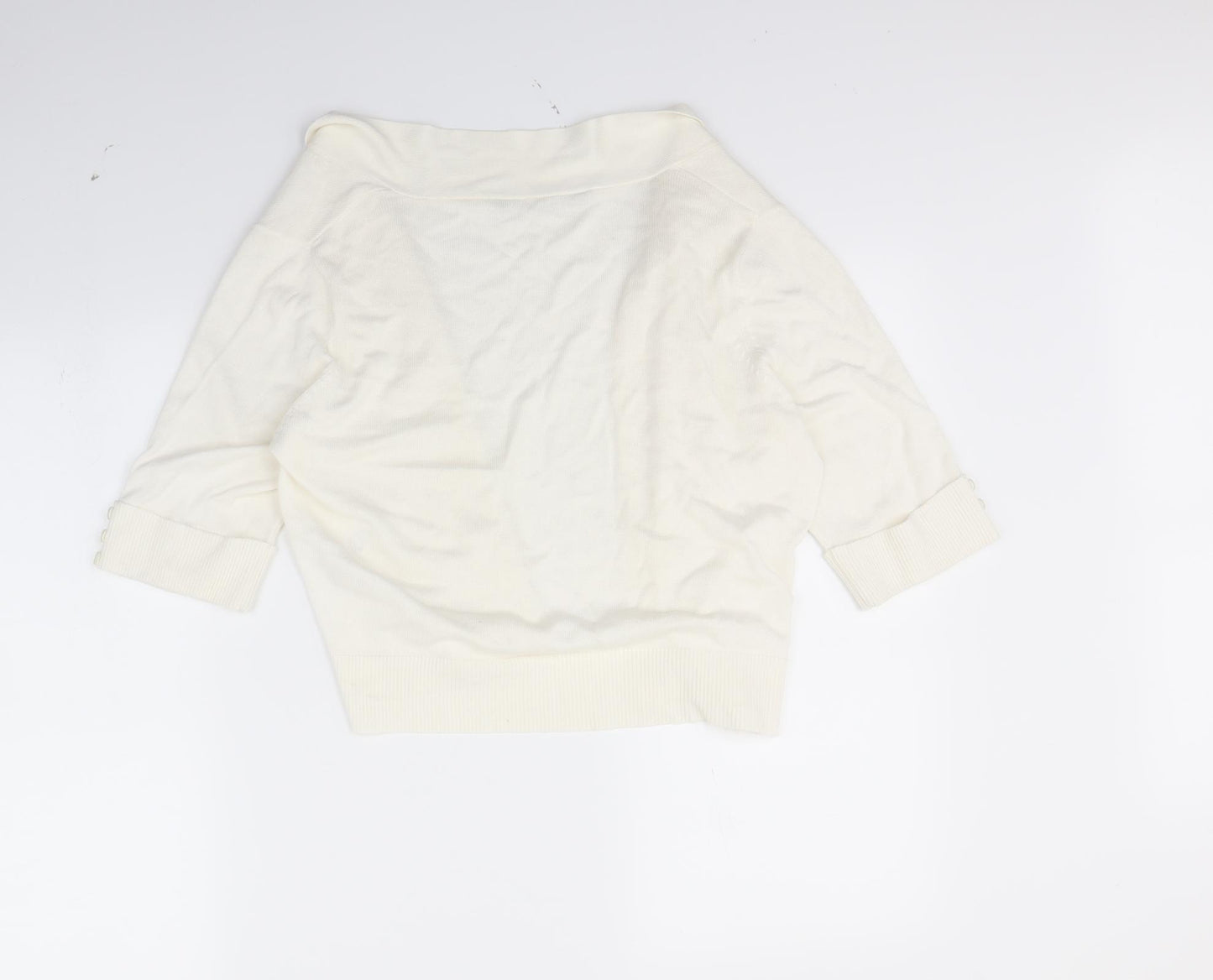 BHS Womens Ivory   Cardigan Jumper Size 16