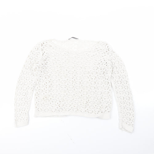 George Womens White   Pullover Jumper Size 14