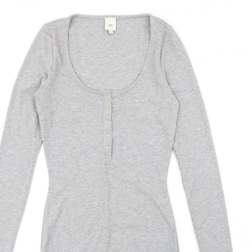 River Island Womens Grey   Bodycon  Size 10