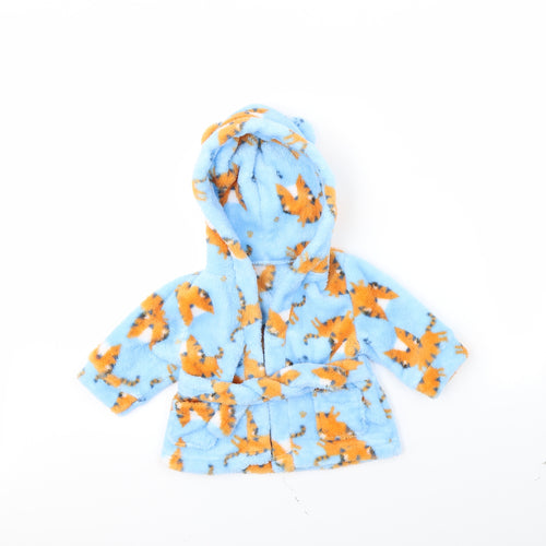 Preworn Boys Blue Spotted  Cami Robe Size 3-6 Months  - Tiger Print