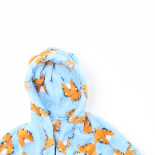 Preworn Boys Blue Spotted  Cami Robe Size 3-6 Months  - Tiger Print