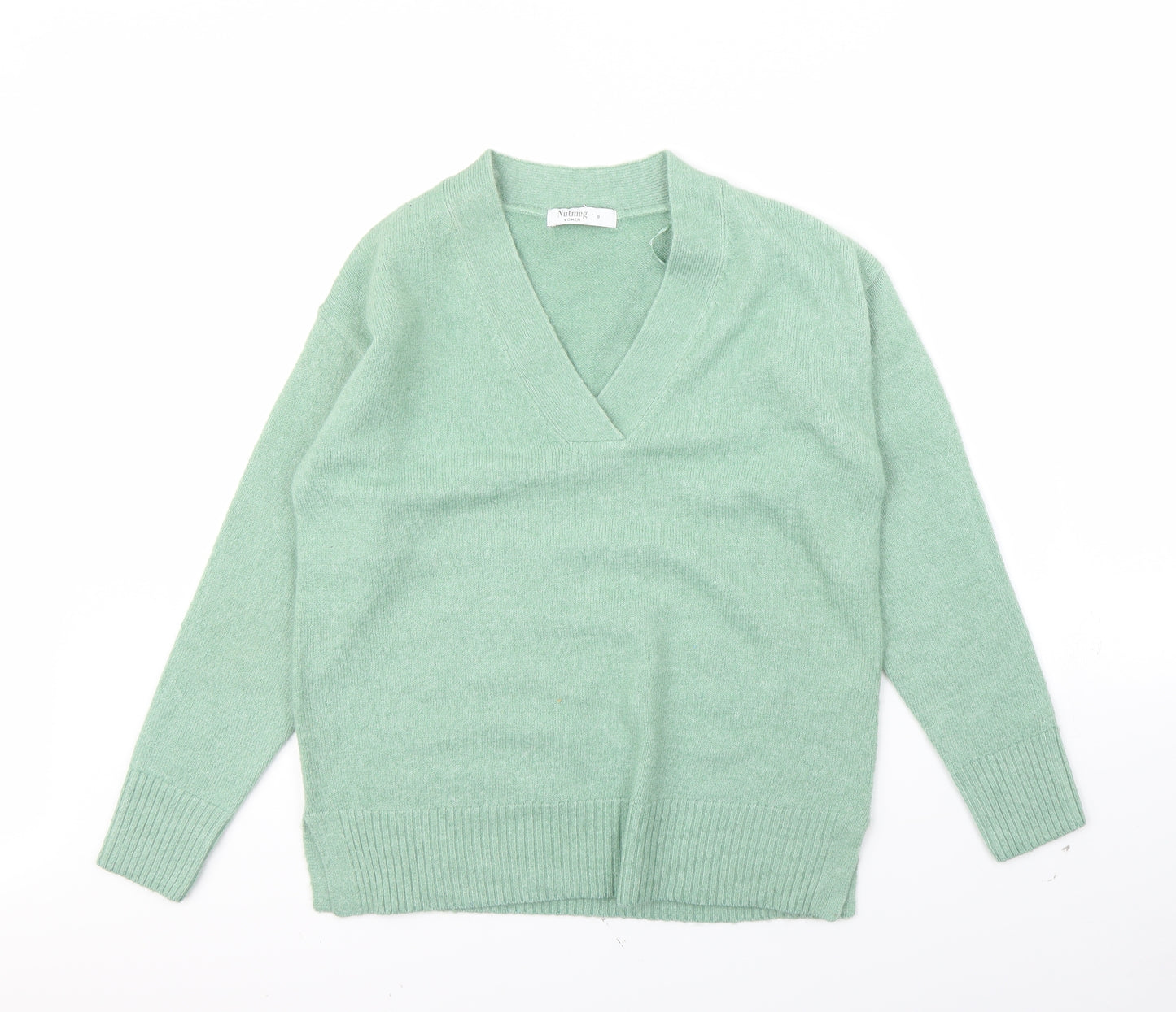 Nutmeg Womens Green   Pullover Jumper Size 8