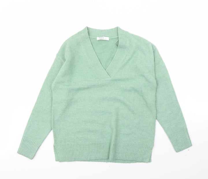 Nutmeg Womens Green Pullover Jumper Size 8