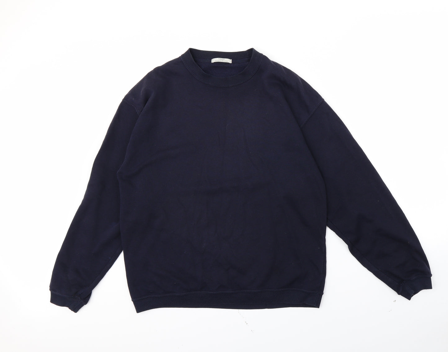 m&s Mens Blue   Pullover Jumper Size S