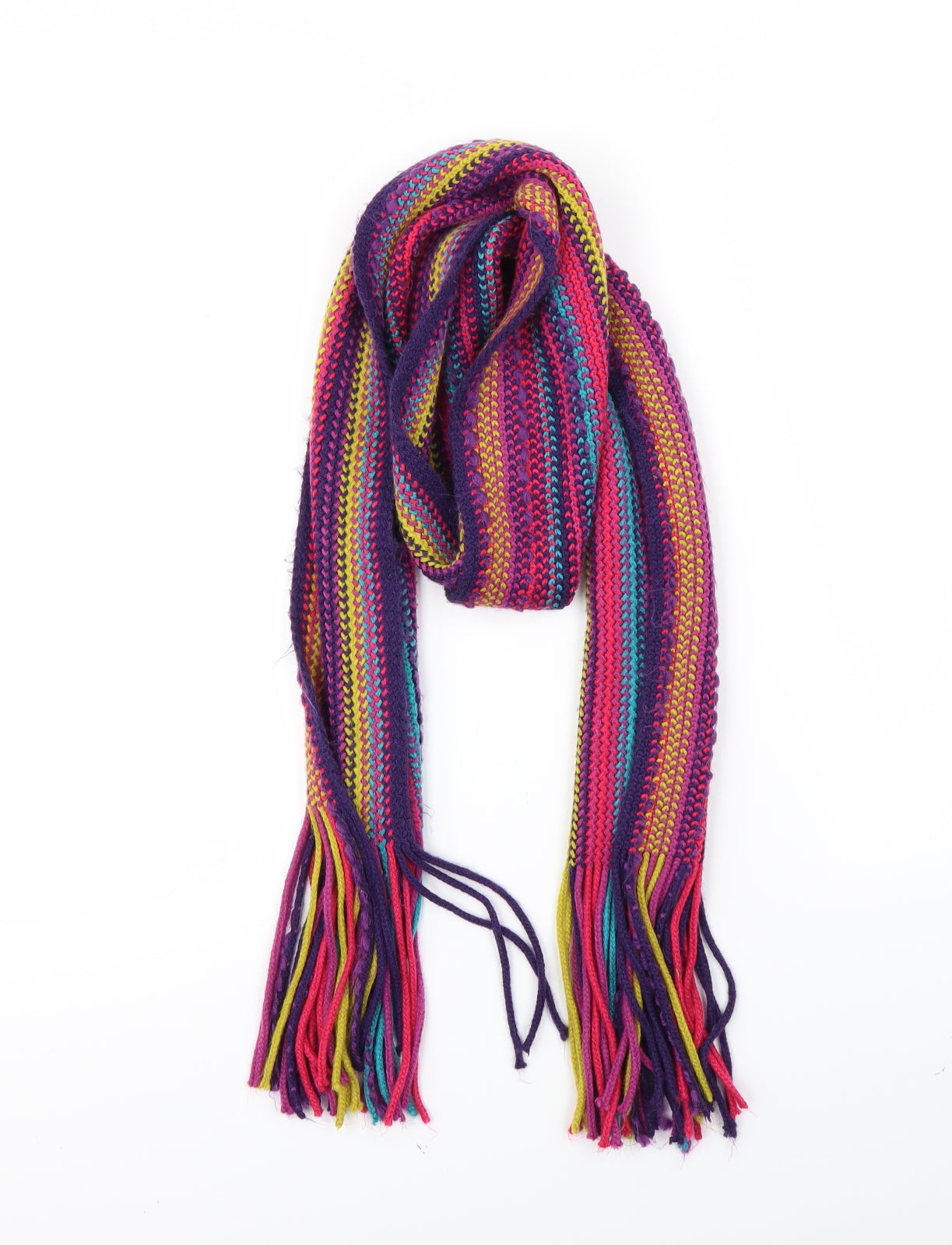 Preworn Womens Multicoloured Striped   Scarf