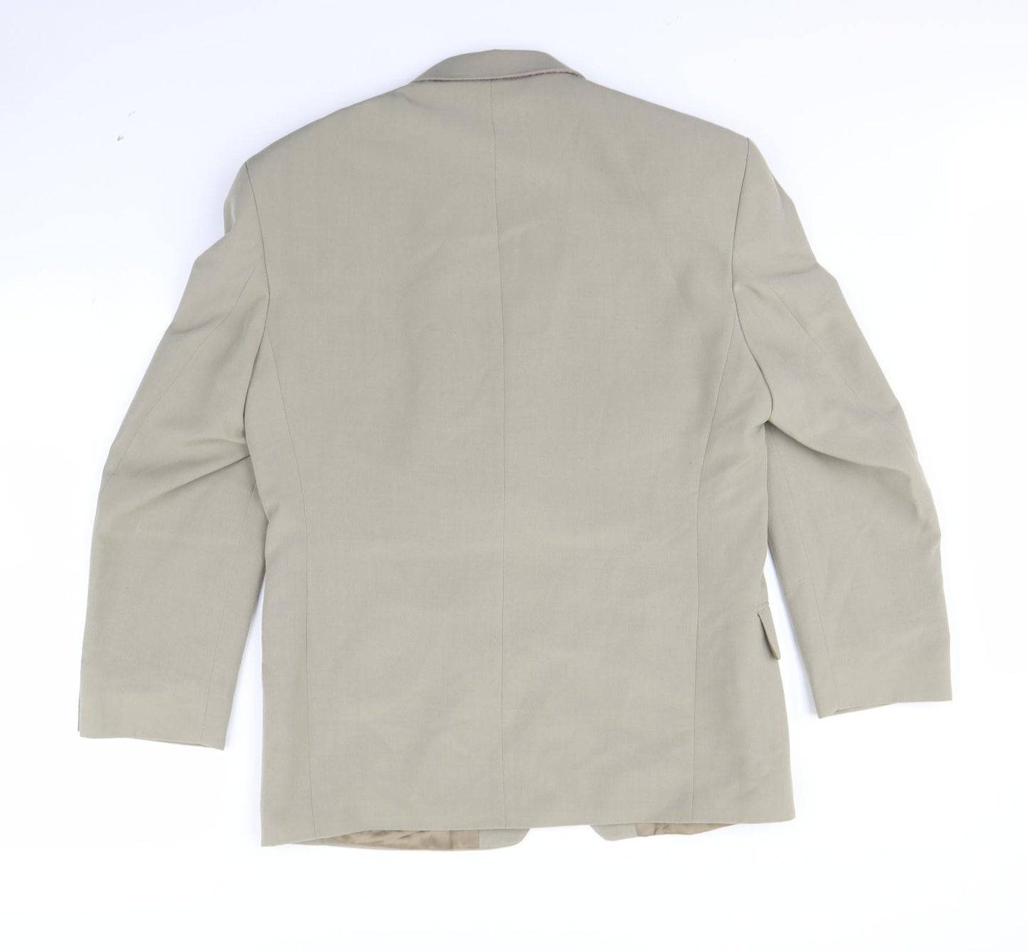 Preworn Mens Beige   Jacket Blazer Size 38  - shoulder pads
