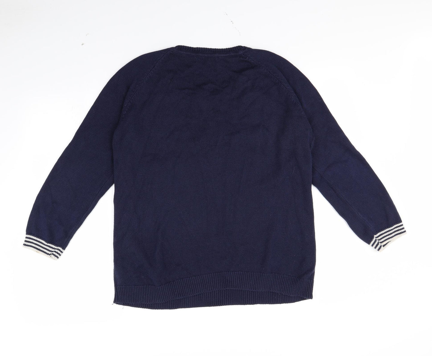 Nutmeg Womens Blue   Pullover Jumper Size 14
