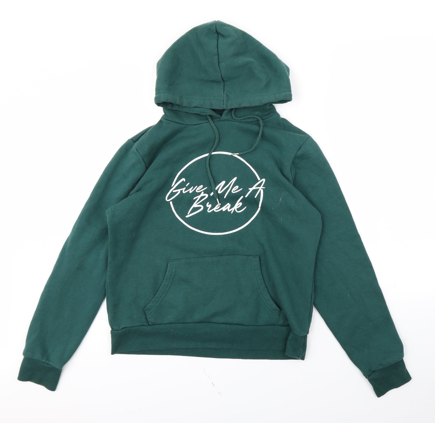 Primark Womens Green   Pullover Hoodie Size M