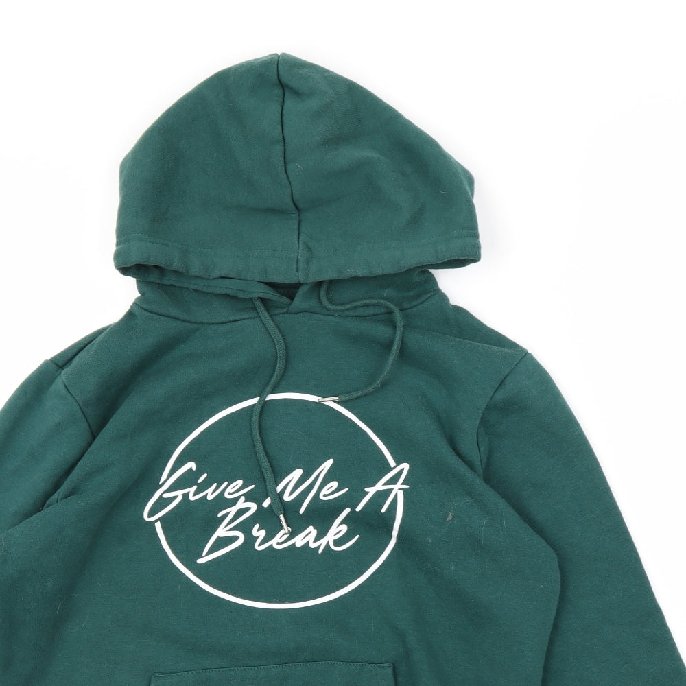 Primark Womens Green   Pullover Hoodie Size M